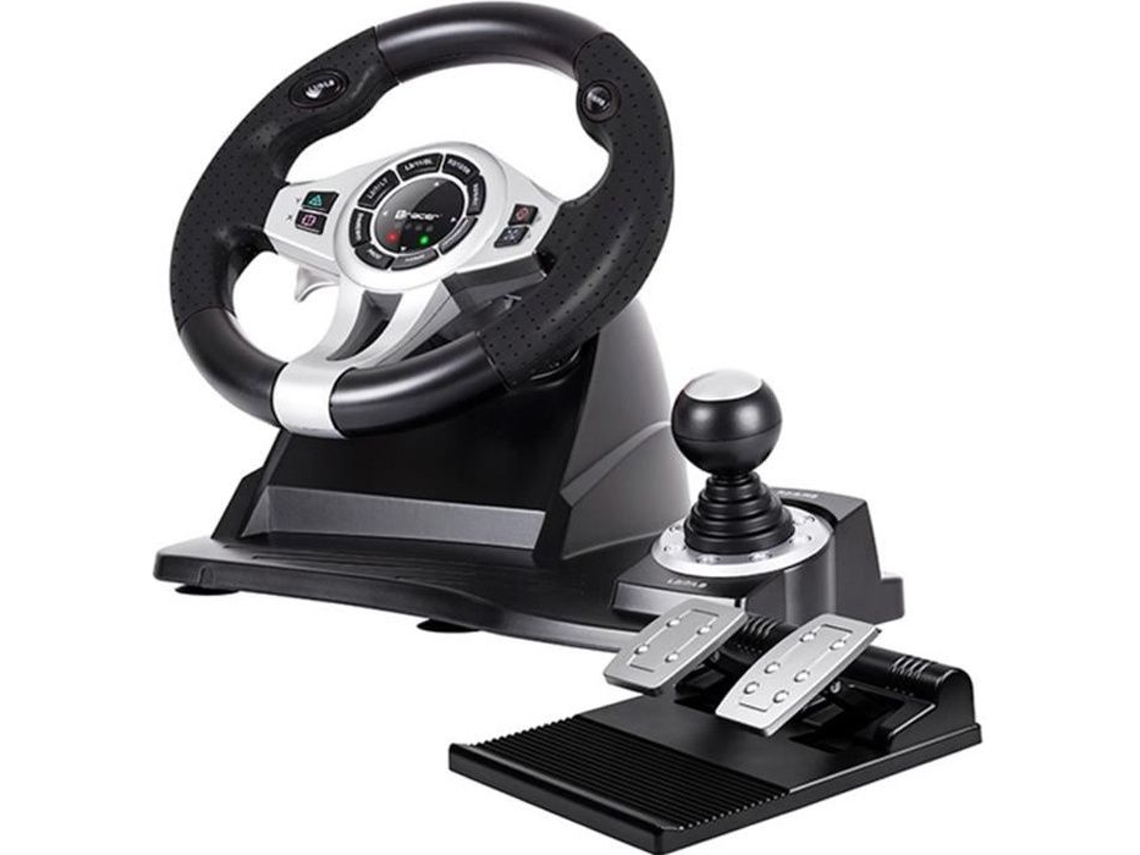 Volante De Corrida Tracer Roadster Com Fio Compatível Com Pc/ps3/ps4/xbox One 12 Botões Slowmoose