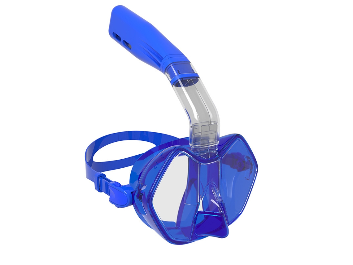 Set Máscara Snorkel Antiembaciada Czhhmart Com Tubo Seco Desmontável E Design Anti-fugas, Tamanho L. Azul