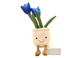 Peluche HXDZFX Tulipas Azul 35 Cm