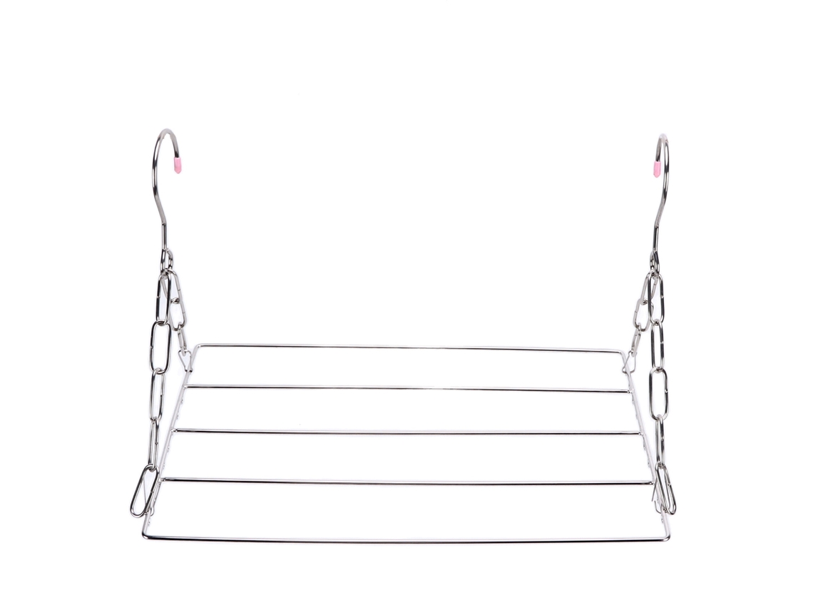 Rack de Secagem de Roupa de Aço Inoxidável Multifuncional 40cm para Roupas Toalhas Meias Prata