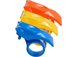 Dispensador de adesivo plástico Heallily com 3 peças, cortador ergonômico para embalar e selar caixas, corte fácil.