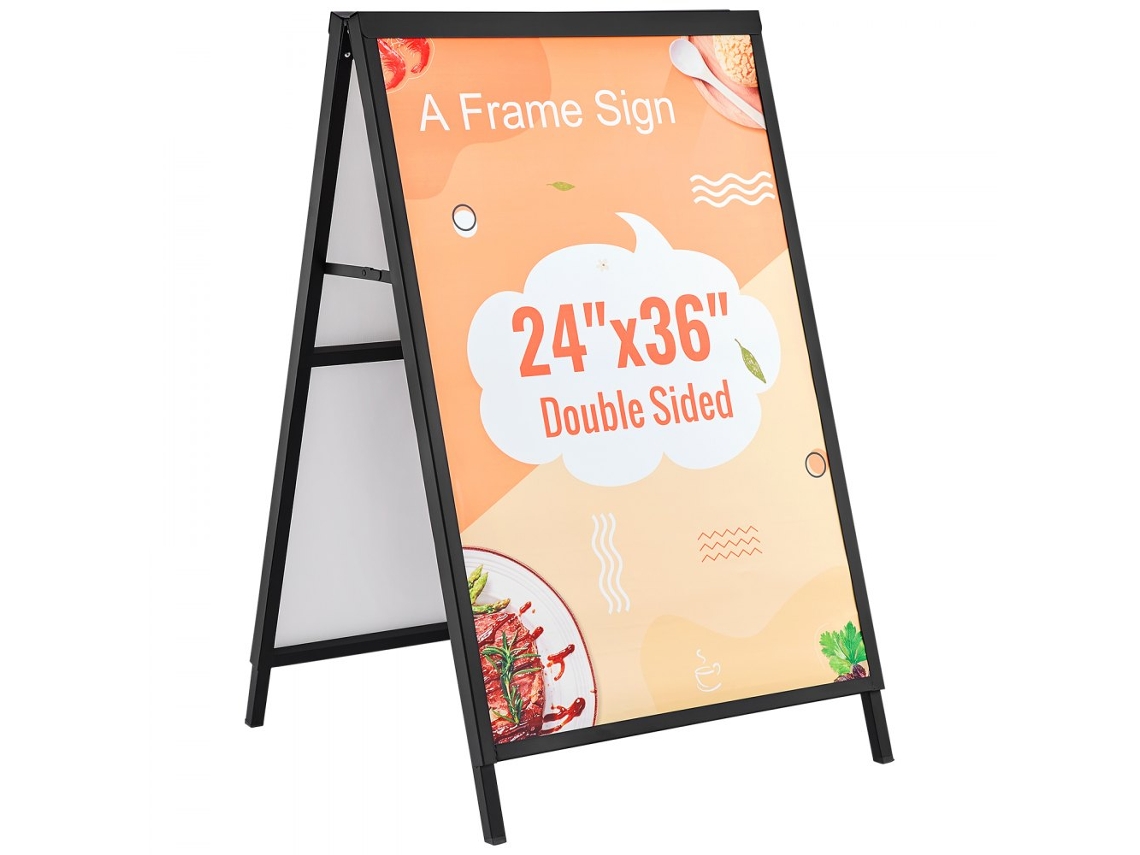 Expositor Publicitário Em Aço Dobrável 61x91cm Para Restaurantes, Bares E Eventos Tekmaquinas