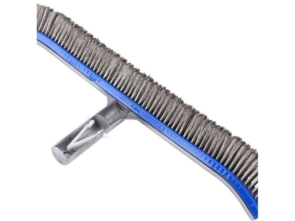Escova de Aço AQUAFORGE inox alumínio para piscina paredes fundo degraus e azulejos sujeira comum
