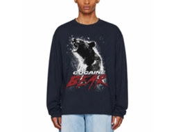 Rockinstone Cocaine Bear Movie Poster Light Navy Adult T-shirt Size:xxl