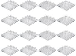 Conjunto De 16 Protetores Quadrados Para Móveis, 5 X Cm, Plástico