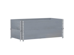 Pallet Collar, Pallet Collars Vidaxl Cinzeto Madeira (100 X 50 Cm)