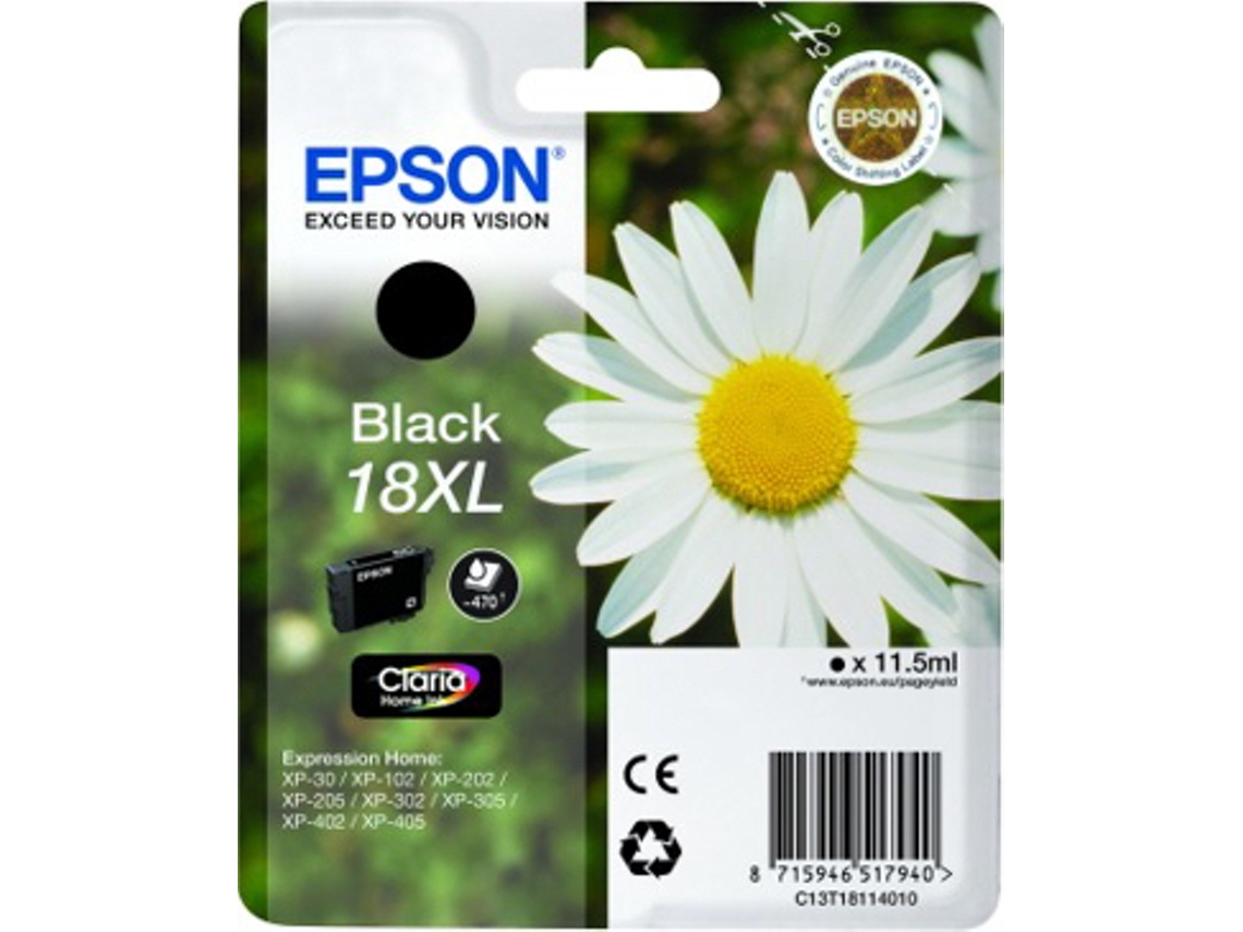 Tinteiro EPSON 18XL Preto (C13T18114020)