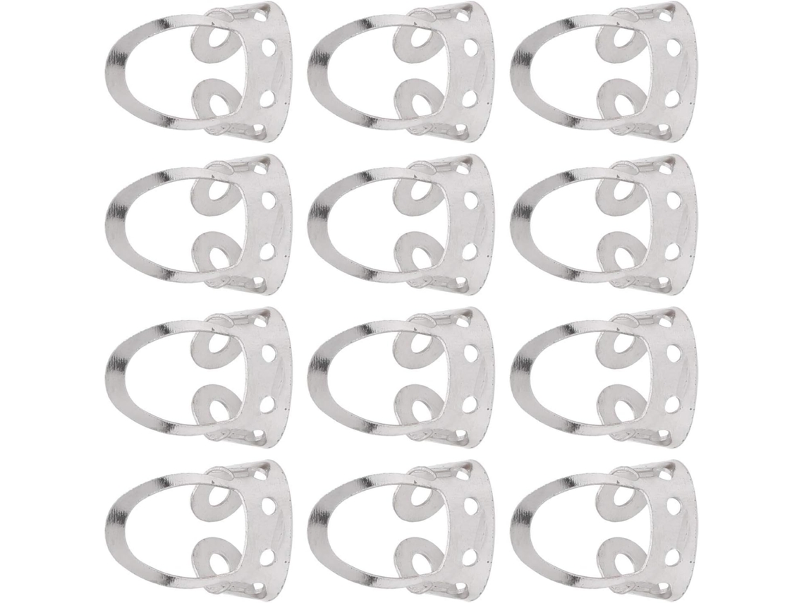 Conjunto De 12 Palhetas De Aço Inoxidável Para Guitarra E Ukulele