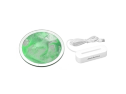 Luminária de Mesa com Areia Movediça, Plugue Usb, Proteção para os Olhos, Decoração Artística CHABERLU