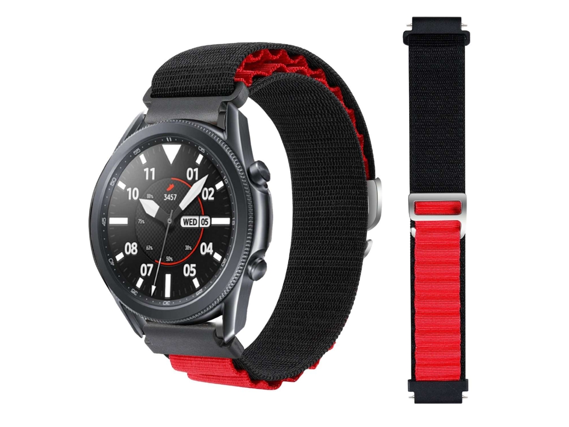 Bracelete Garmin Forerunner 220 Pulseira Loop Alpine Preto e Vermelho
