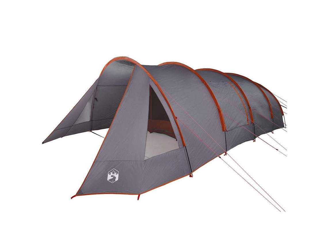 Conjunto 1 Barraca De Túnel De Verão Vidaxl Cinzento Tafetá (890 X 470 X 220 Cm)
