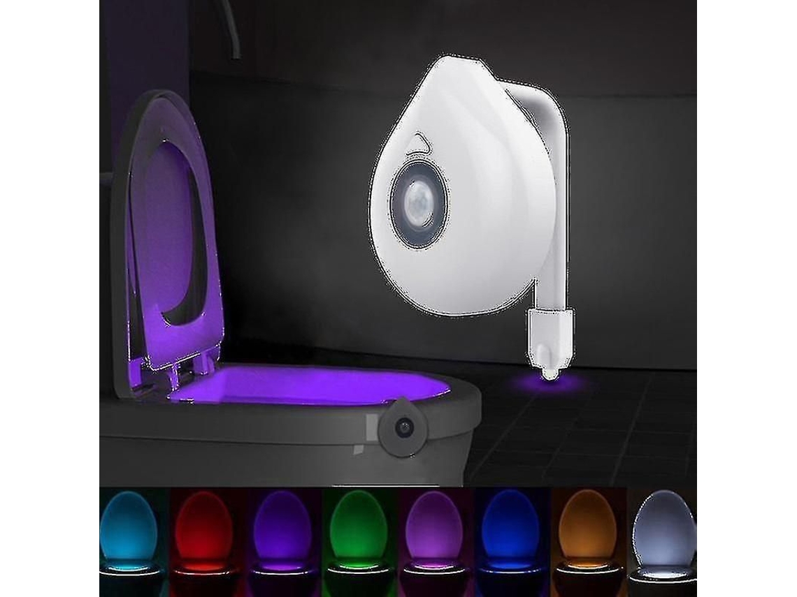 Luz Noturna para Banheiro Nova LINE com Sensor LED 8 Cores Estilo Moderno Simples Bateria S/MARCA