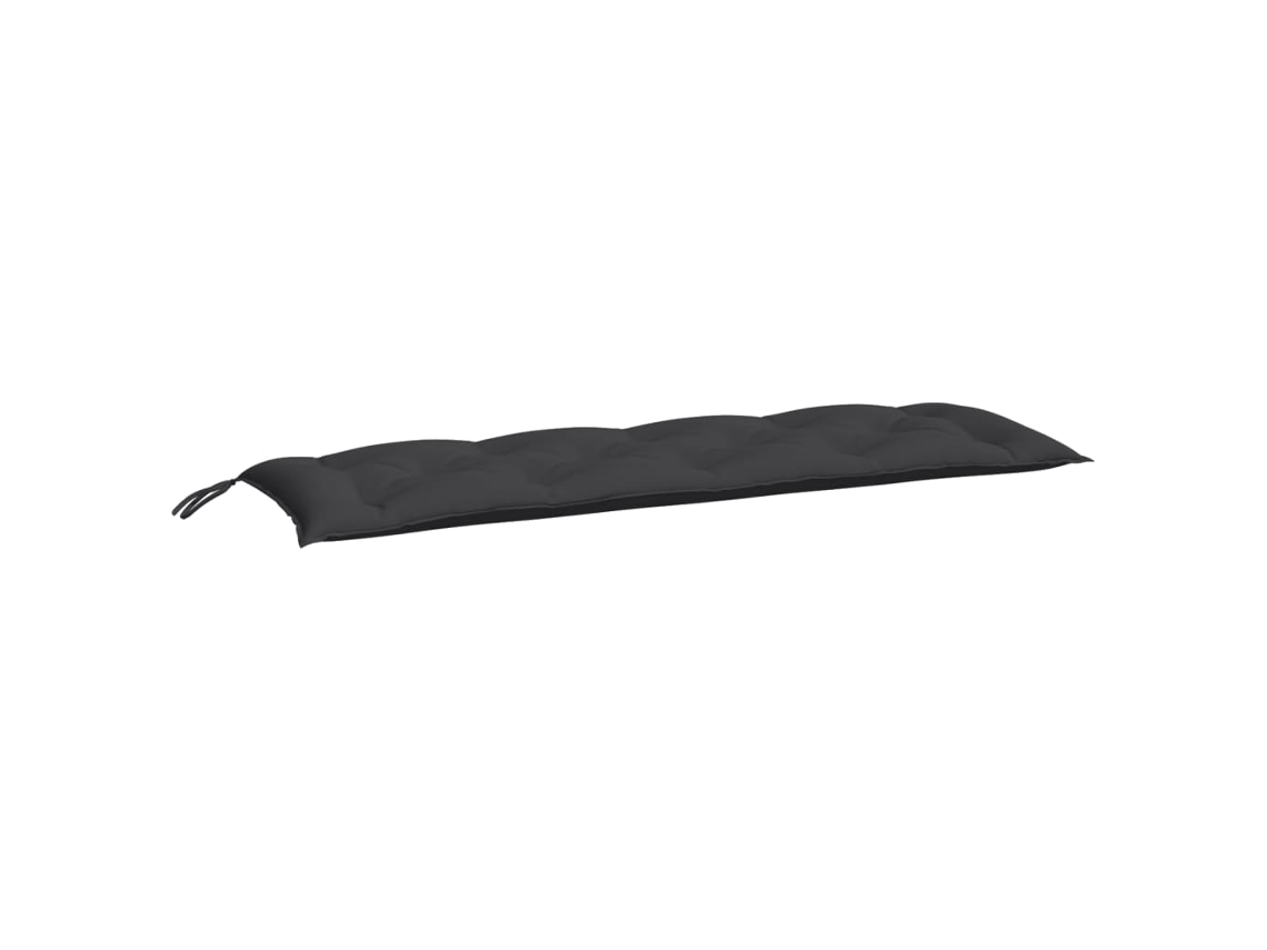 Garden Bench Cushion, Garden Bench Cushions Vidaxl Preto Tecido (150 X 50 X 7 Cm)
