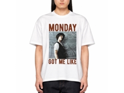 Rockinstone Bill And Ted Monday Got Me Like White Adult T-shirt Size:xxxl