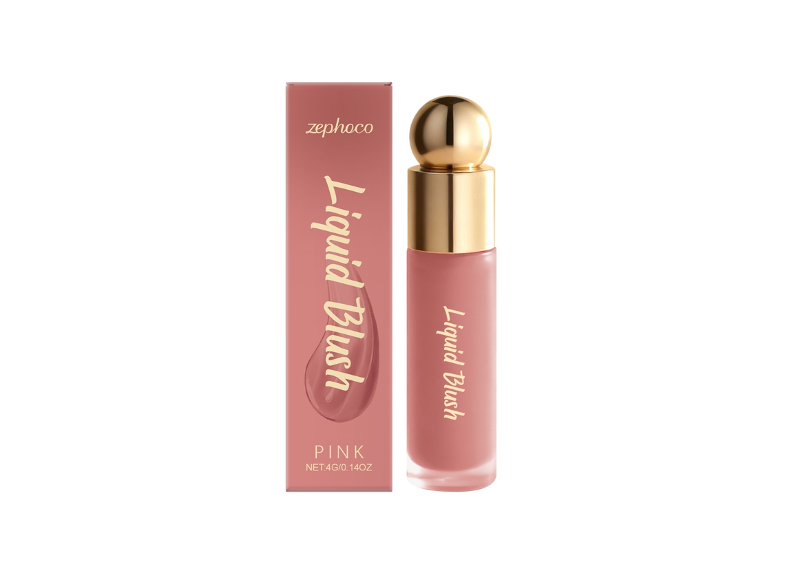 Blush Líquido Rosa Zephoco da LAXISCREED com Acabamento Suave e Resistência Prolongada