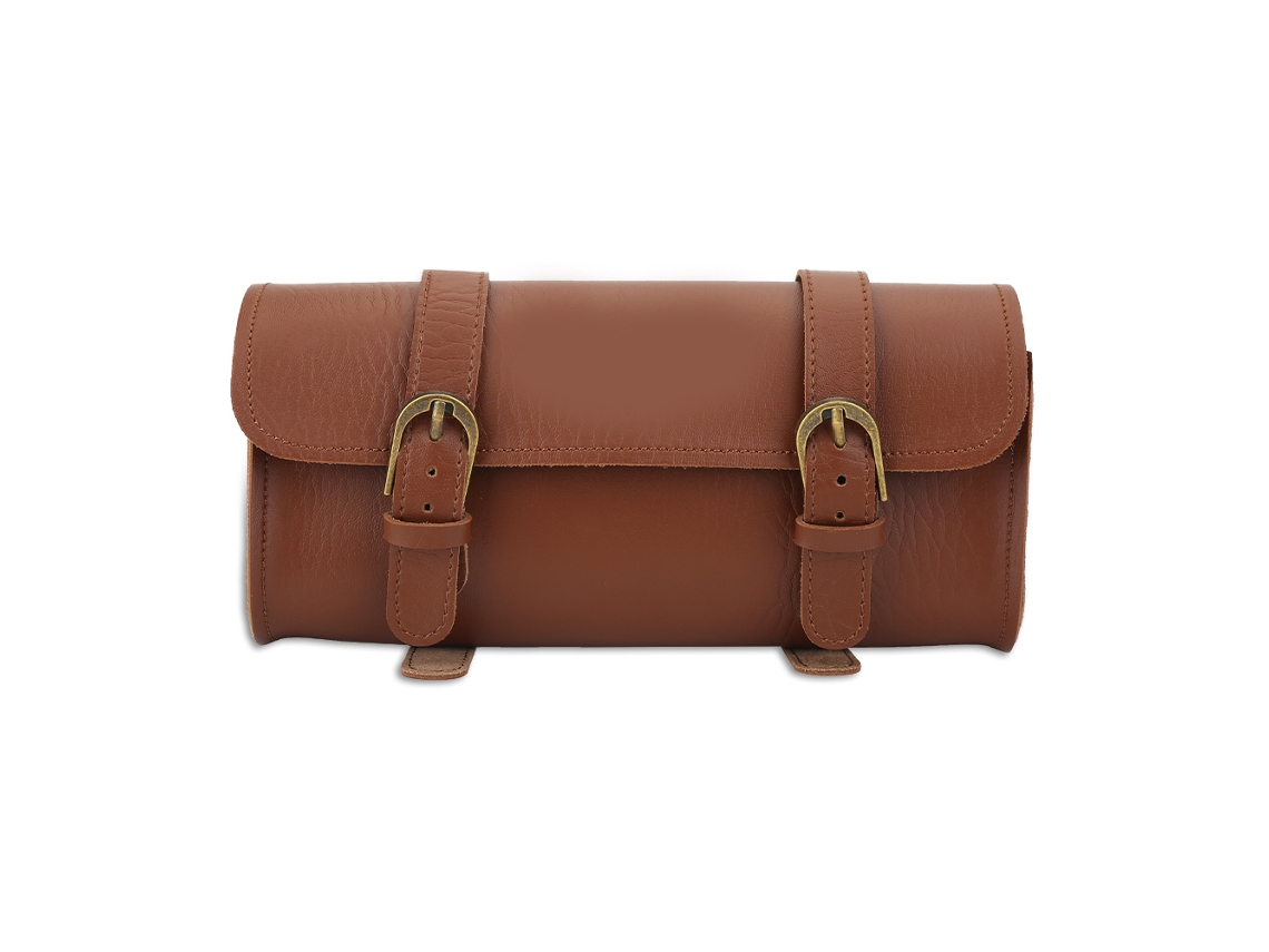 BOLSA DE BICICLETA ESTILO RETRO MALI de couro artificial, acessório de quadro dianteiro (S/MARCA)