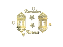 Adesivos Decorativos de Acrílico Ramadã Eid Mubarak