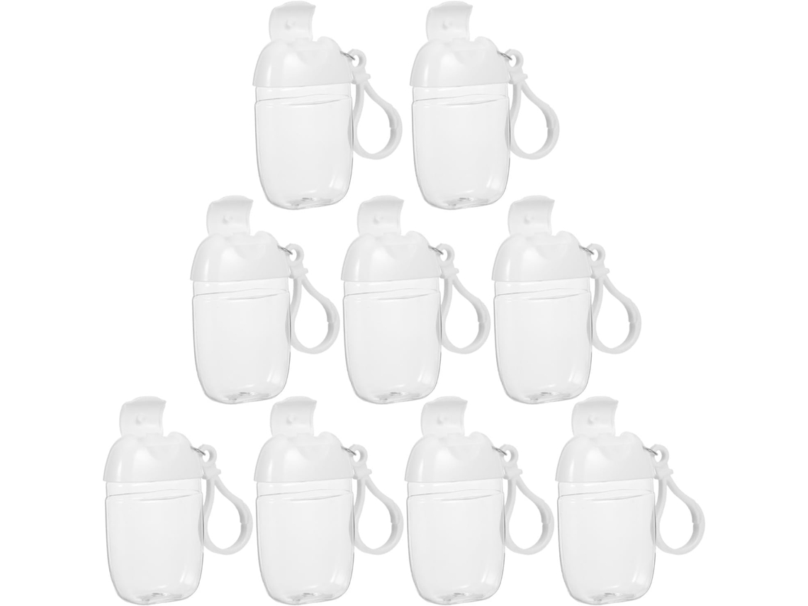 Conjunto De 9 Frascos De Plástico Recarregáveis E À Prova De Vazamentos