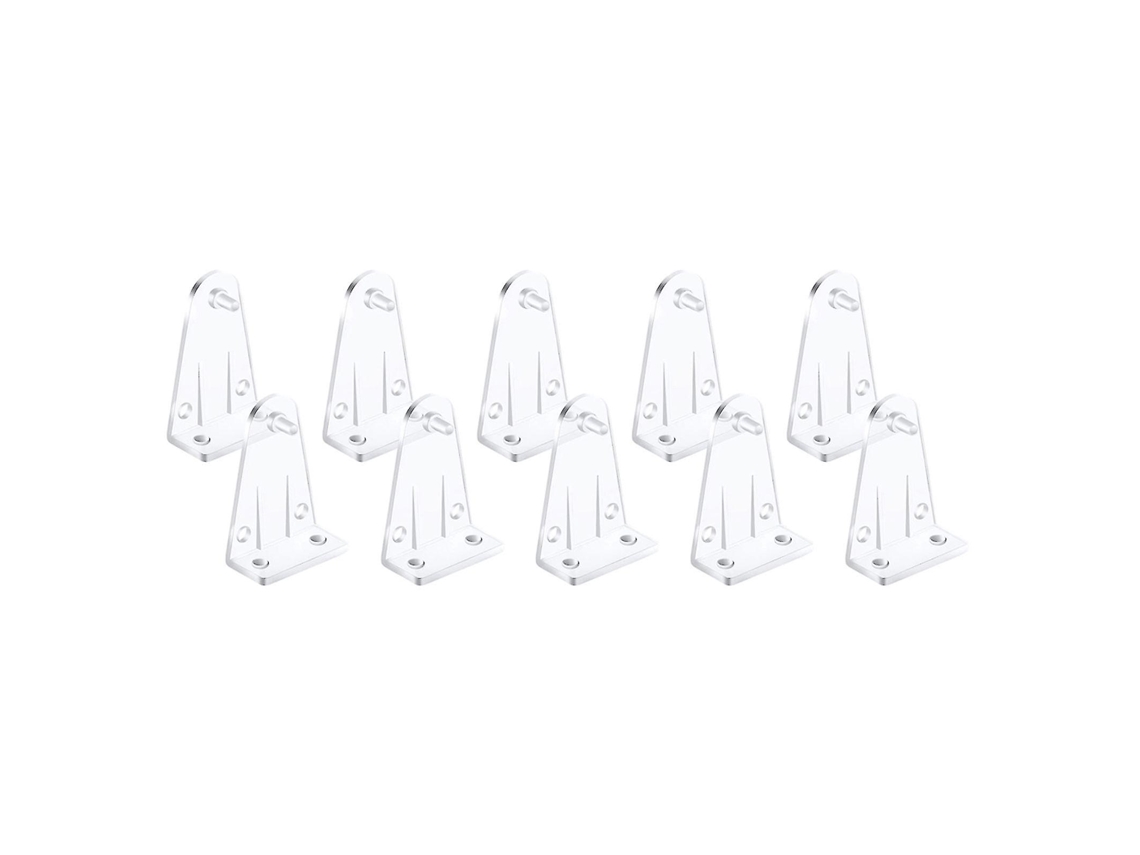 Conjunto De 10 Presilhas De Plástico Transparente Para Persianas E Cortinas Horizontais De 2 Polegadas, Fa7