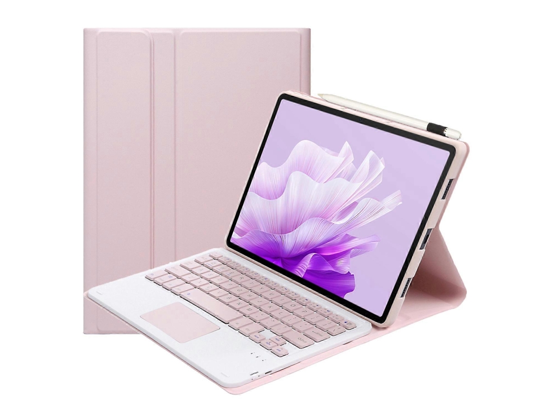 Capa De Couro Ultrafina E Destacável Com Teclado Bluetooth E Touchpad Para Tablet Honor Pad X9 / X8 Pro 11.5 (ah15-a)