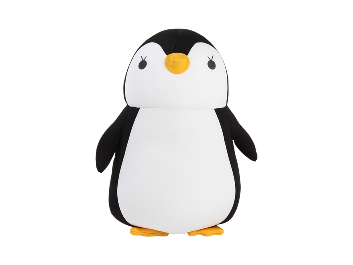 Travesseiro 2 em 1 AQUAFORGE com design de pinguim em U