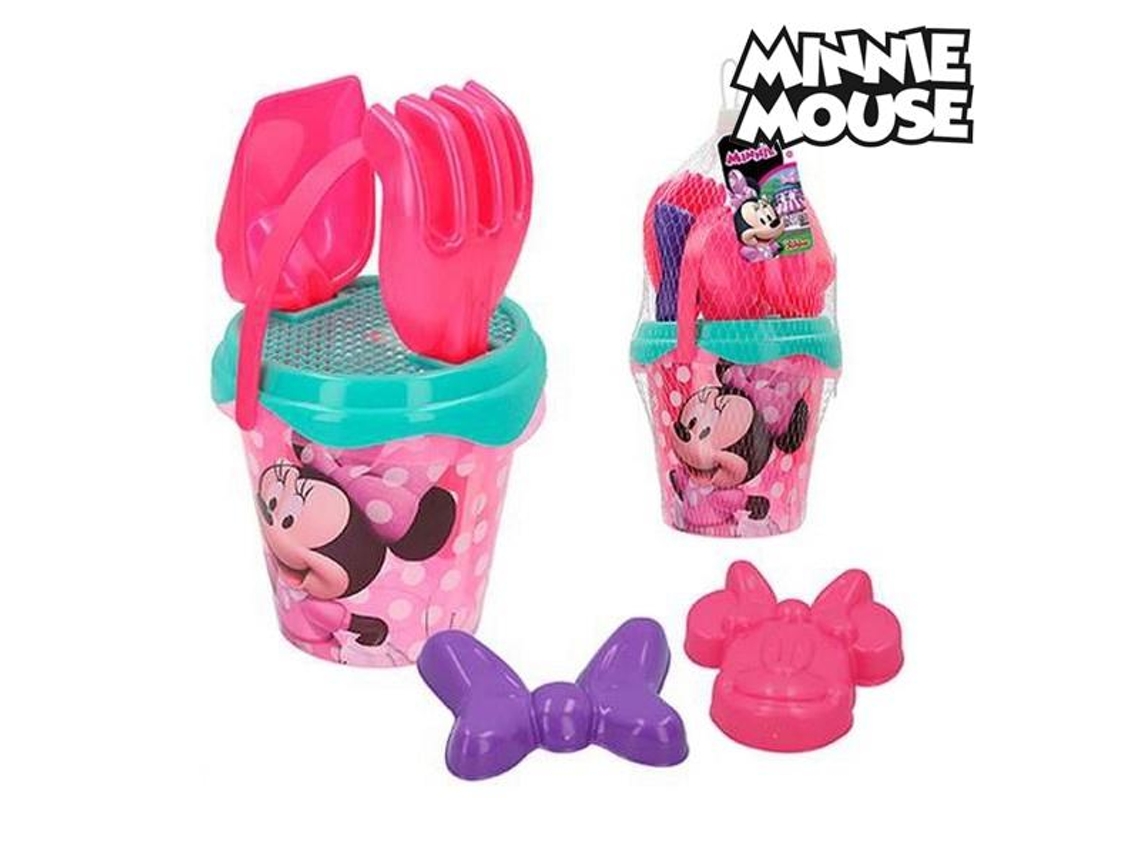 Conjunto de Brinquedos de Praia Minnie Mouse Plástico 5 Pcs
