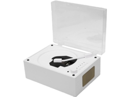 Denash Leitor Cd Portátil Bluetooth 5.1, Sem Fio, Com Controle Remoto, Entrada Auxiliar, Usb E 3,5 Mm