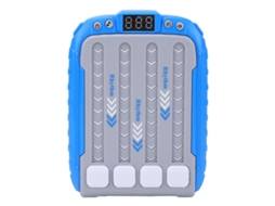 Mali máquina de Jogo de Ritmo para Crianças com Luz Música Puzzle Pop It Portátil Azul