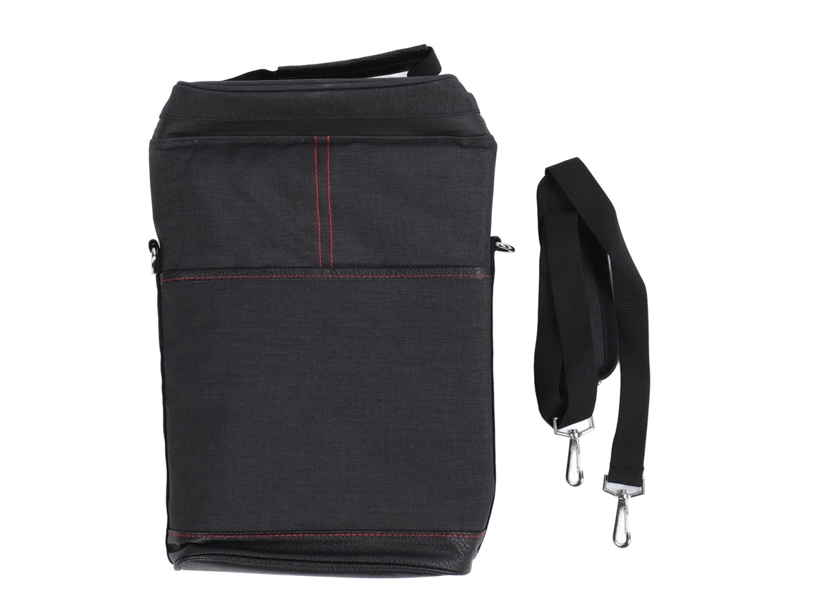 Bolsa Refrigerante Para Vinho De 2 Garrafas Isolada, Resistente A Vazamentos, Com Alça E Correia Ajustável, Portátil, Preta