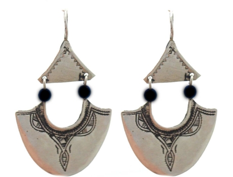 Brincos BIJOUCOLOR Tuaregues (Prata - Prateado - Tamanho Único)