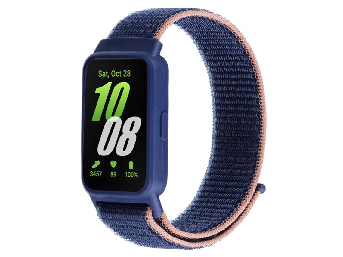 Bracelete Nylon Azul Marinho para Samsung Galaxy Fit 3 XIAOMOYU com Fecho de Nylon
