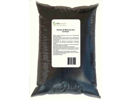 Húmus de Minhoca Fino 6.0 Litros BIORECYCLE