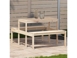 Mesa De Piquenique 110x134x75 Cm Madeira De Pinho Maciã§a DKD HOME DECOR