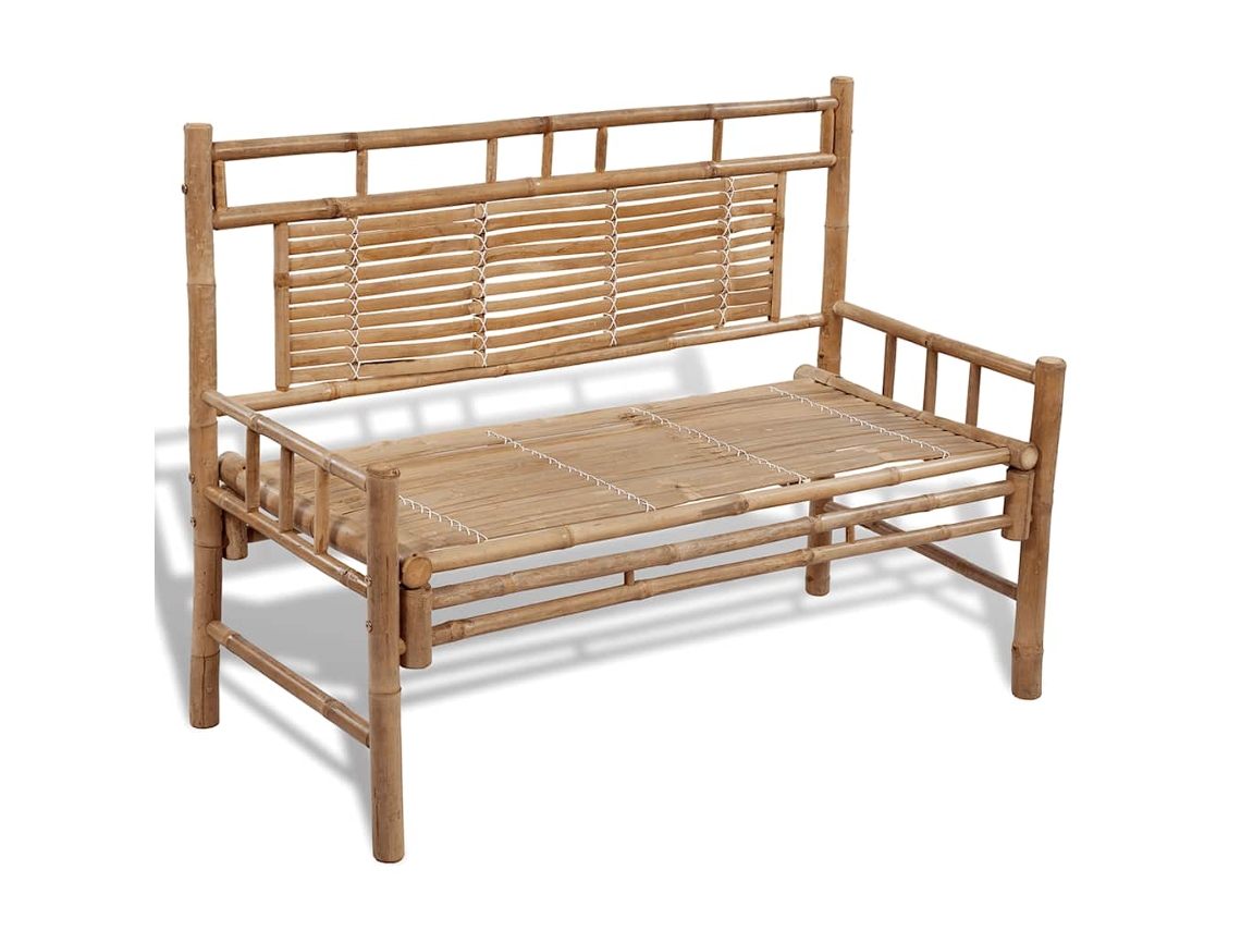 Vidaxl Banco De Jardim 120 Cm Bambu