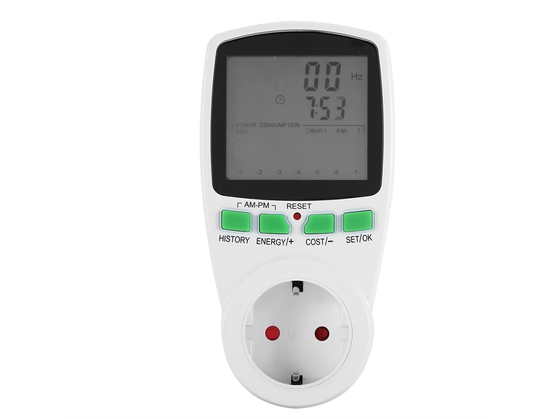 Laxiscreed Medidor De Energia Com Display Lcd Para Rede Europeia 200-250v