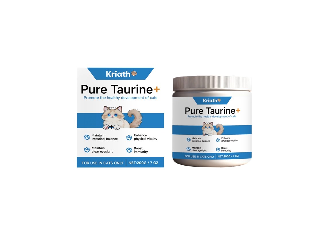 Pó Taurina para Gatos, Fórmula Suave para Saúde Óptima LAXISCREED