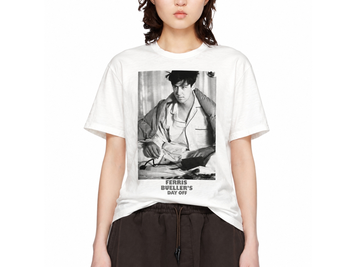 Rockinstone Ferris Bueller's Day Off Pjs White Adult T-shirt Size:xl