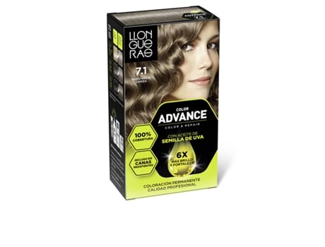 Coloração Permanente Llongueras Color Advance (nº 7,1-rubio Ceniza)