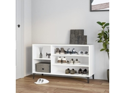 Vidaxl Sapateira 102x36x60 Cm Derivados De Madeira Branco