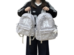 Laxiscreed Mochila Escolar Estilo Coreano Com Estrela, Leve E Com Grande Capacidade Para Jovens