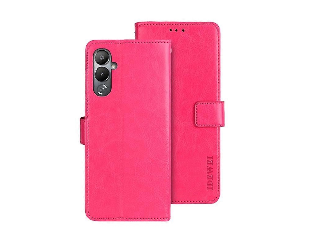 Capa De Couro Com Textura Crazy Horse Para Tecno Pova 4 Idewei