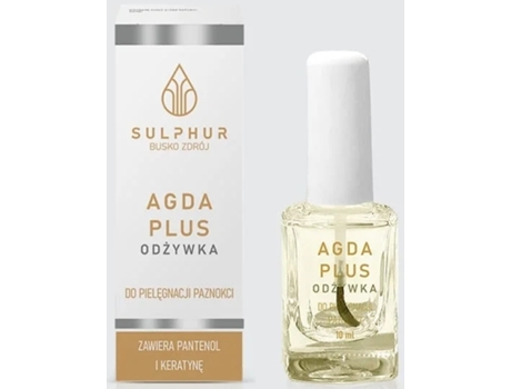 Agda Plus, Tratamento De Unhas, 10 Ml Sulphur Zdrój Exim