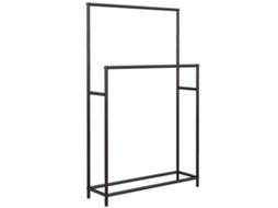 Suporte para Toalhas com 4 Barras em Aço e Bambu E-TOWN COMMERCE GMBH