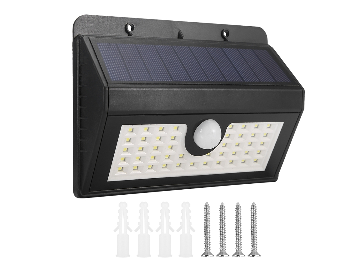 2026 luz Solar Led com Sensor de Movimento Impermeável para Jardim, Paisagem e Pátio, Lâmpada de Parede 45led