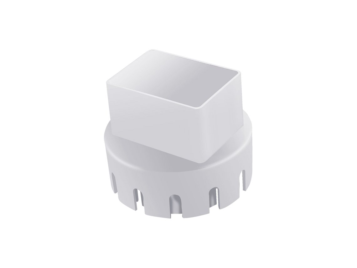 Adaptador De Calha De Drenagem Laxiscreed Branco 2x3 Polegadas Para Conexão Com Cano De Drenagem Anders Online