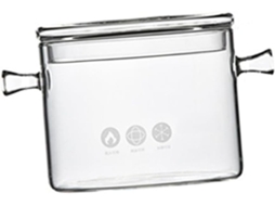 De Vidro Resistente Ao Calor, Caçarola Transparente Para Macarrão, Caldo E Pratos Caseiros Com Tampa. Gokoco