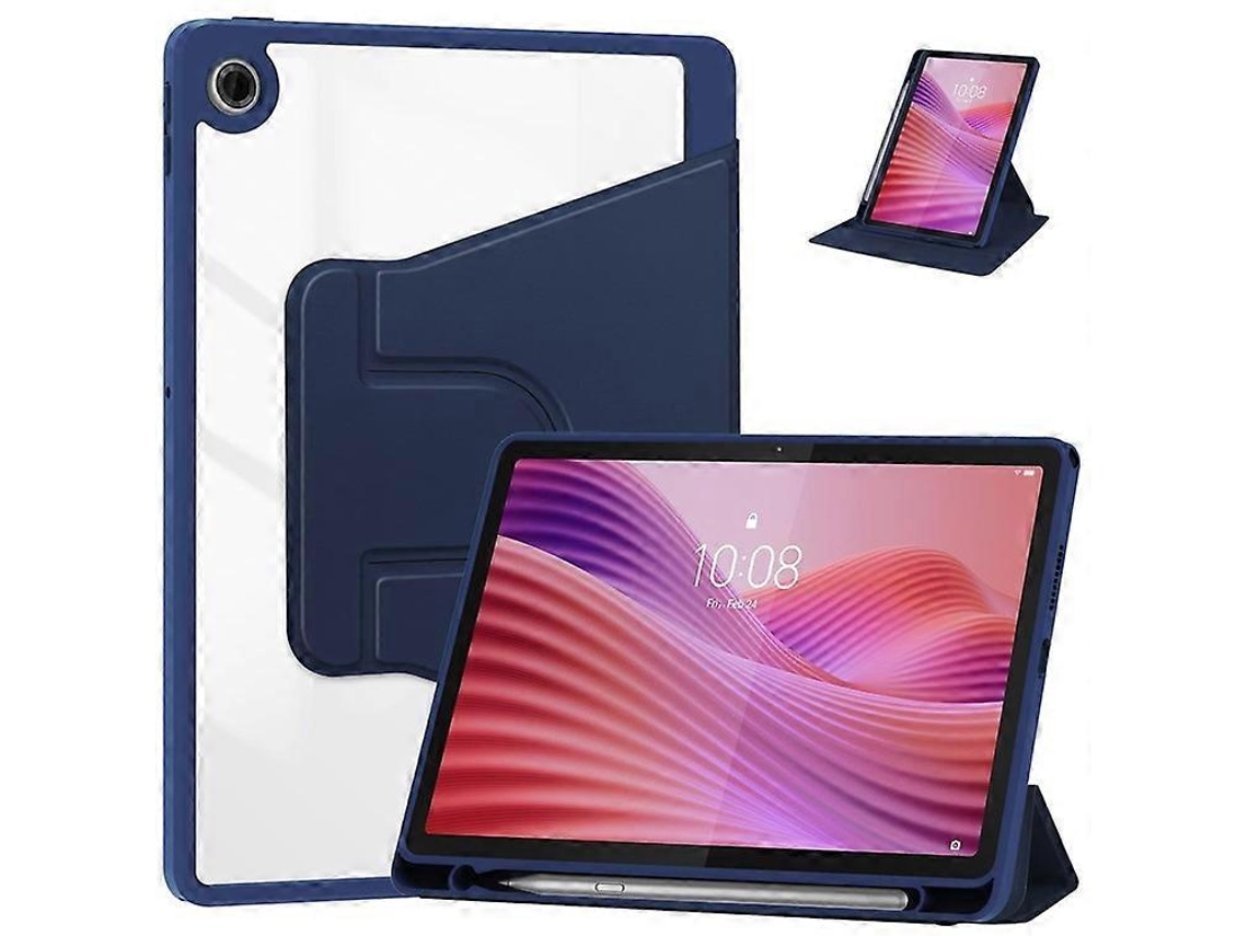 Capa Para Tablet Lenovo Tab Tb311fu Com Suporte Giratório De 360° Em Couro Pu + Acrílico (sem Teclado)
