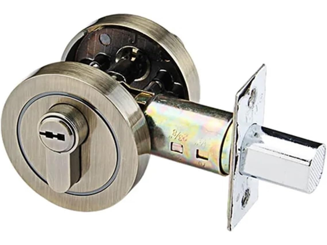 Trava Invisível Tube Locks Atresia Deadbolt Para Portas, 1 Unidade Marfim