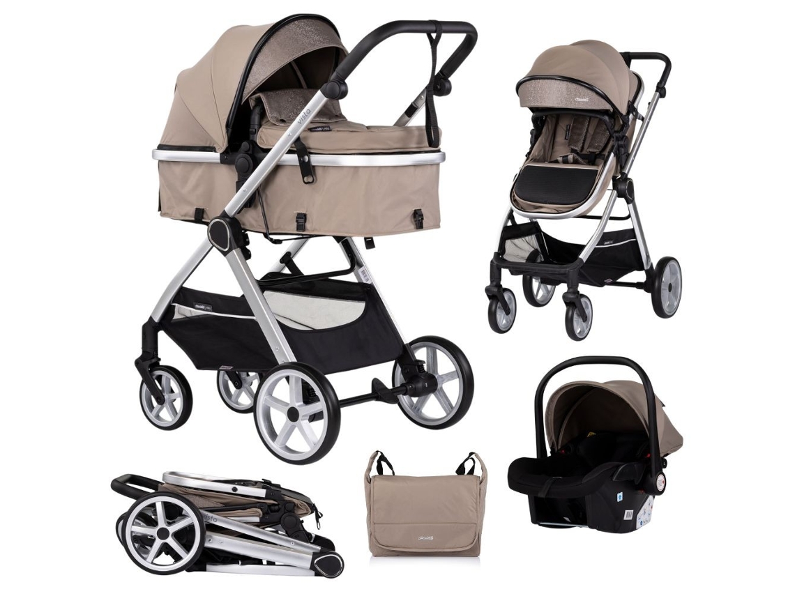 Carrinho De Bebé 3 Em 1 Vista De Chipolino Até 22 Kg - Tiramisu