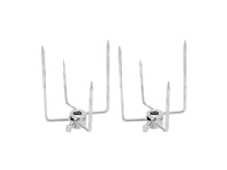 Garfo Para Espeto Giratório 4 Garras 304 Aço Inoxidável Galvanizado Grelha Espeto Giratório Para Espeto Giratório Haste De 0,4 Pol 2 Peças